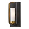 Z-Lite Aideen 1 Light Wall Sconce, Bronze Gold & Matte Opal 6000-1S-BZGD